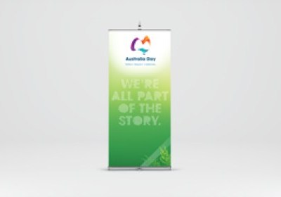 Co-Branded Pull Up Banner - Download Print Ready PDF